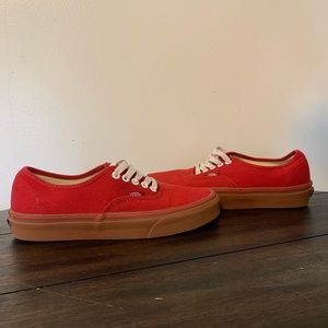 Red vans women’s size 8 men’s size 6.5